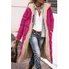 imagePRETTYGARDEN Womens 2026 Winter Fashion Clothes Oversized Shearling Fleece Long Coats JacketsRose Red