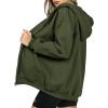 imagePRETTYGARDEN Womens 2026 Zip Up Y2K Hoodies Casual Long Sleeve Sweatshirts Fall Spring Track Jackets with PocketsArmy Green