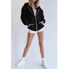 imagePRETTYGARDEN Womens 2026 Zip Up Y2K Hoodies Casual Long Sleeve Sweatshirts Fall Spring Track Jackets with PocketsBlack
