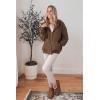 imagePRETTYGARDEN Womens 2026 Zip Up Y2K Hoodies Casual Long Sleeve Sweatshirts Fall Spring Track Jackets with PocketsBrown