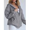 imagePRETTYGARDEN Womens 2026 Zip Up Y2K Hoodies Casual Long Sleeve Sweatshirts Fall Spring Track Jackets with PocketsDark Grey