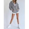 imagePRETTYGARDEN Womens 2026 Zip Up Y2K Hoodies Casual Long Sleeve Sweatshirts Fall Spring Track Jackets with PocketsDark Grey