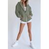 imagePRETTYGARDEN Womens 2026 Zip Up Y2K Hoodies Casual Long Sleeve Sweatshirts Fall Spring Track Jackets with PocketsGrey Green