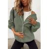 imagePRETTYGARDEN Womens 2026 Zip Up Y2K Hoodies Casual Long Sleeve Sweatshirts Fall Spring Track Jackets with PocketsGrey Green