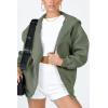imagePRETTYGARDEN Womens 2026 Zip Up Y2K Hoodies Casual Long Sleeve Sweatshirts Fall Spring Track Jackets with PocketsGrey Green