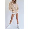 imagePRETTYGARDEN Womens 2026 Zip Up Y2K Hoodies Casual Long Sleeve Sweatshirts Fall Spring Track Jackets with PocketsLight Khaki