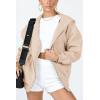 imagePRETTYGARDEN Womens 2026 Zip Up Y2K Hoodies Casual Long Sleeve Sweatshirts Fall Spring Track Jackets with PocketsLight Khaki
