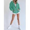 imagePRETTYGARDEN Womens 2026 Zip Up Y2K Hoodies Casual Long Sleeve Sweatshirts Fall Spring Track Jackets with PocketsMint Green