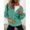 imagePRETTYGARDEN Womens 2026 Zip Up Y2K Hoodies Casual Long Sleeve Sweatshirts Fall Spring Track Jackets with PocketsMint Green