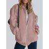 imagePRETTYGARDEN Womens 2026 Zip Up Y2K Hoodies Casual Long Sleeve Sweatshirts Fall Spring Track Jackets with PocketsNutmeg