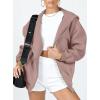 imagePRETTYGARDEN Womens 2026 Zip Up Y2K Hoodies Casual Long Sleeve Sweatshirts Fall Spring Track Jackets with PocketsNutmeg