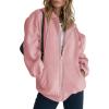 imagePRETTYGARDEN Womens 2026 Zip Up Y2K Hoodies Casual Long Sleeve Sweatshirts Fall Spring Track Jackets with PocketsPink