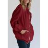 imagePRETTYGARDEN Womens 2026 Zip Up Y2K Hoodies Casual Long Sleeve Sweatshirts Fall Spring Track Jackets with PocketsRed