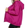 imagePRETTYGARDEN Womens 2026 Zip Up Y2K Hoodies Casual Long Sleeve Sweatshirts Fall Spring Track Jackets with PocketsRose Red