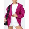 imagePRETTYGARDEN Womens 2026 Zip Up Y2K Hoodies Casual Long Sleeve Sweatshirts Fall Spring Track Jackets with PocketsRose Red