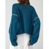 imagePRETTYGARDEN Womens Chunky Knit Sweaters 2026 Fall Long Sleeve Mock Neck Oversized Pullover Tops Winter Fashion ClothesBlue Green