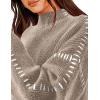 imagePRETTYGARDEN Womens Chunky Knit Sweaters 2026 Fall Long Sleeve Mock Neck Oversized Pullover Tops Winter Fashion ClothesCamel