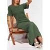 imagePRETTYGARDEN Womens Eyelet Cover Up Dress 2026 Summer Vacation Resort Maxi Dresses Beach Short Sleeve Hollow Out SundressArmy Green