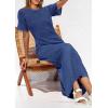 imagePRETTYGARDEN Womens Eyelet Cover Up Dress 2026 Summer Vacation Resort Maxi Dresses Beach Short Sleeve Hollow Out SundressBlue