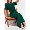 imagePRETTYGARDEN Womens Eyelet Cover Up Dress 2026 Summer Vacation Resort Maxi Dresses Beach Short Sleeve Hollow Out SundressGreen