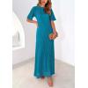 imagePRETTYGARDEN Womens Eyelet Cover Up Dress 2026 Summer Vacation Resort Maxi Dresses Beach Short Sleeve Hollow Out SundressLake Blue