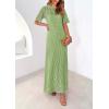 imagePRETTYGARDEN Womens Eyelet Cover Up Dress 2026 Summer Vacation Resort Maxi Dresses Beach Short Sleeve Hollow Out SundressMint Green