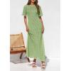 imagePRETTYGARDEN Womens Eyelet Cover Up Dress 2026 Summer Vacation Resort Maxi Dresses Beach Short Sleeve Hollow Out SundressMint Green