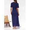 imagePRETTYGARDEN Womens Eyelet Cover Up Dress 2026 Summer Vacation Resort Maxi Dresses Beach Short Sleeve Hollow Out SundressNavy