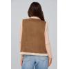 imagePRETTYGARDEN Womens Fall Fashion Faux Suede Vest Casual Sleeveless Button Down Fleece Sherpa Jacket Winter Coats Outerwear