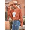 imagePRETTYGARDEN Womens Fringe Faux Suede Leather Jackets Fall Fashion 2026 Tassel Motorcycle Cropped CoatsOrange