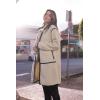 imagePRETTYGARDEN Womens Full Zip Fleece Jacket Long Sleeve Lapel Warm Winter Sherpa Coat With Pockets Beige ApricotSmall