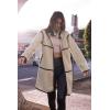 imagePRETTYGARDEN Womens Full Zip Fleece Jacket Long Sleeve Lapel Warm Winter Sherpa Coat With Pockets Beige ApricotSmall