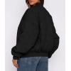 imagePRETTYGARDEN Womens Quilted Bomber Jacket Fall Fashion 2026 Lightweight Cropped Zip up Outerwear Winter Puffer Coats PocketsBlack