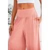 imagePRETTYGARDEN Womens Summer Wide Leg Trouser Pants Casual High Waisted Flowy Palazzo Lounge Pant with Pockets