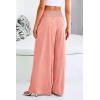 imagePRETTYGARDEN Womens Summer Wide Leg Trouser Pants Casual High Waisted Flowy Palazzo Lounge Pant with Pockets