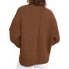 imagePRETTYGARDEN Womens Sweaters Spring 2026 Trendy Casual Crewneck Long Sleeve Cozy Knit Pullover Sweater Tops Fashion ClothingCaramel