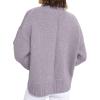 imagePRETTYGARDEN Womens Sweaters Spring 2026 Trendy Casual Crewneck Long Sleeve Cozy Knit Pullover Sweater Tops Fashion ClothingGrey Purple