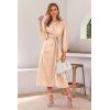 imagePRETTYGARDEN womens Formal Satin DressBeige