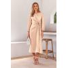 imagePRETTYGARDEN womens Formal Satin DressBeige