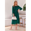 imagePRETTYGARDEN womens Formal Satin DressDark Green