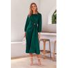 imagePRETTYGARDEN womens Formal Satin DressDark Green