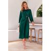 imagePRETTYGARDEN womens Formal Satin DressDark Green