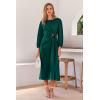 imagePRETTYGARDEN womens Formal Satin DressDark Green