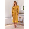imagePRETTYGARDEN womens Formal Satin DressYellow