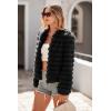 imageWinter Coats Fashion Faux Fur Long Sleeve Fleece Shaggy Jacket OuterwearBlack