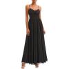 imagePRETTYGARDEN Women Summer Floral Maxi Dress 2026 Spirng Spaghetti Strap Mesh Boho Sundress Party Beach Vacation Long DressesPolka Dot Black White