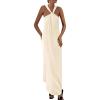 imagePRETTYGARDEN Womens 2026 Casual Long Summer Dresses Sleeveless Strappy Loose Flowy Beach Vacation Maxi Dress with PocketsApricot