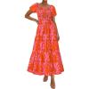 Floral Orange Pink