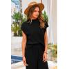 imagePRETTYGARDEN 2 Piece Outfits for Women Summer 2026 Knit Vest Tops Sweatpants Spring Beach Vacation Travel Sweater Lounge SetBlack