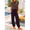 imagePRETTYGARDEN 2 Piece Outfits for Women Summer 2026 Knit Vest Tops Sweatpants Spring Beach Vacation Travel Sweater Lounge SetCoffee
